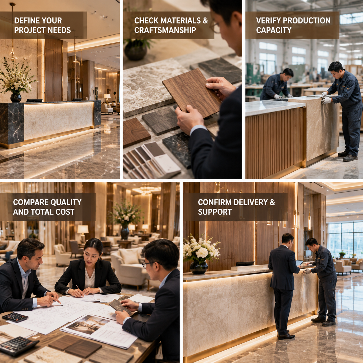 高端酒店项目流程五步图