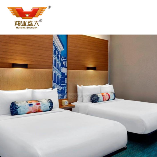Customized Commercial Hotel Room 5 Star Double Bedroom Furniture