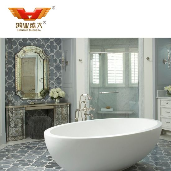 5 Star Solid Wood Furniture Luxury Hotel Bathroom Vanity