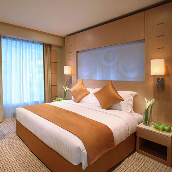 Dubai Emirates Grand Hotel Honorable Luxury Style Custom Wooden Hotel Furnitures MDF Solid Wood Veneer Bedroom Set