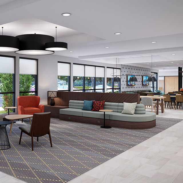 Sleek Modern Hilton Lobby Leisure Sofa