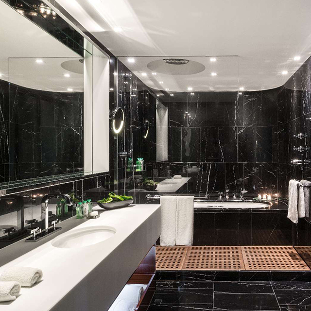 M&oacute;veis de toucador de banheiro de hotel de luxo em estilo italiano