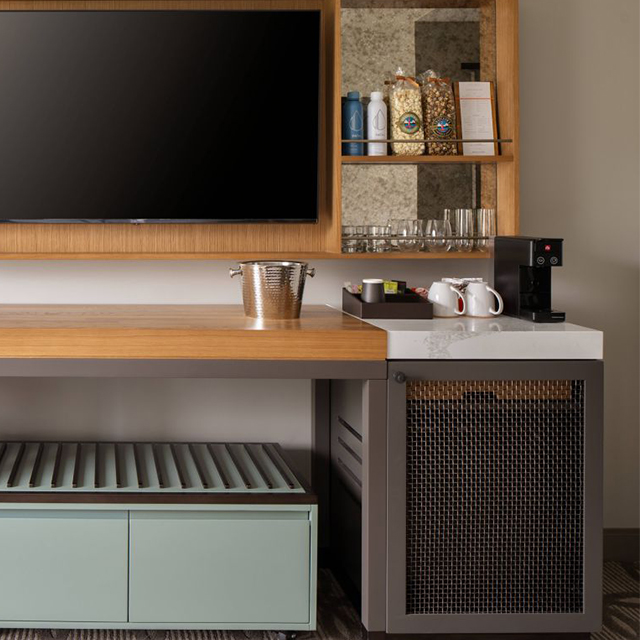 Mini-bar de gabinete personalizado de f&aacute;brica para quarto de hotel