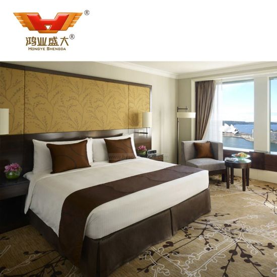 5 Star Luxury Wood Hotel Bed Room Furniture for Sale