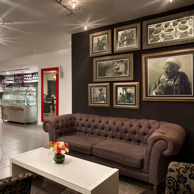 Receptie voor hotellobby Houten luxe design