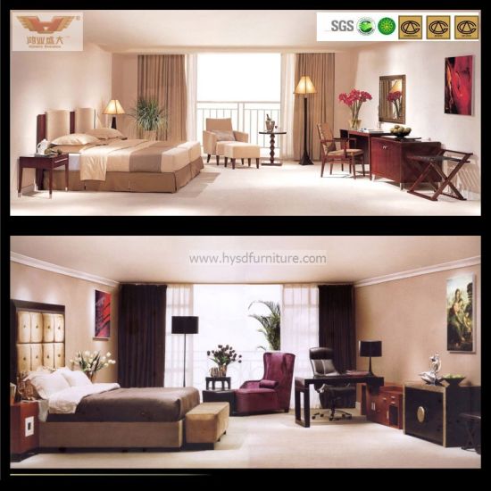 New Design Coustomized Five Stars Hotel Suite Bedroom Furniture (HY-027)