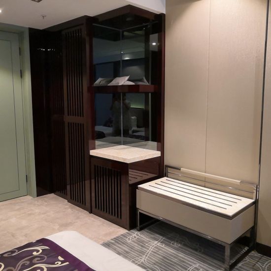 Custom Modern Hotel Bedroom Nightstand Luxury 5 Star Hotel Furniture